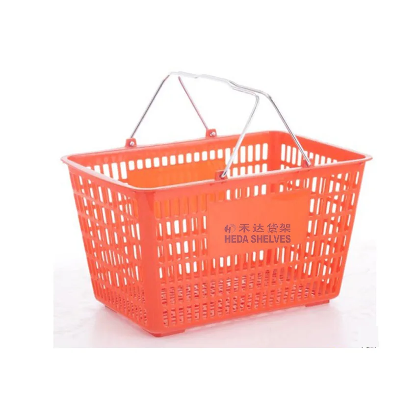 Supermarket Flexible Oem Hand Held Shopping Baskets