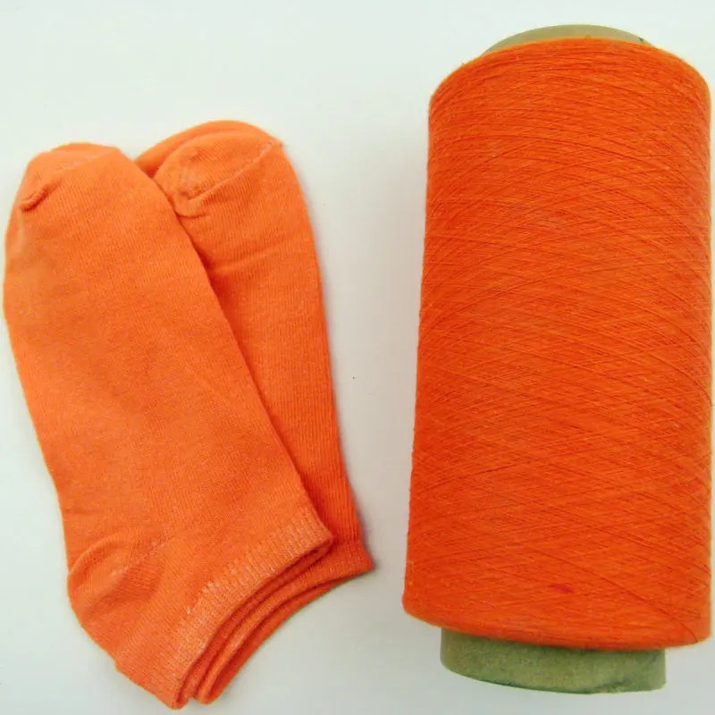 wholesale yarn suppliers carded cotton yarn 20/1 thread polyester pc sock yarn for knitting