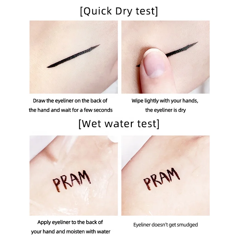 Wholesale young women self-adhesive natural eyeliner makeup Smooth and quick-drying eye liner