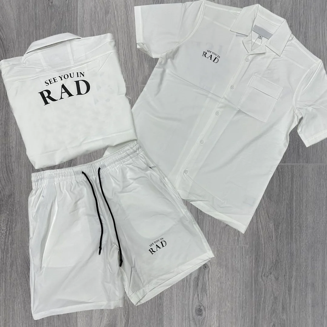 Mens Short Set V Neck Short Men Set White Button Down Suit Shirts Button Down Track Suit Tracksuit For Men