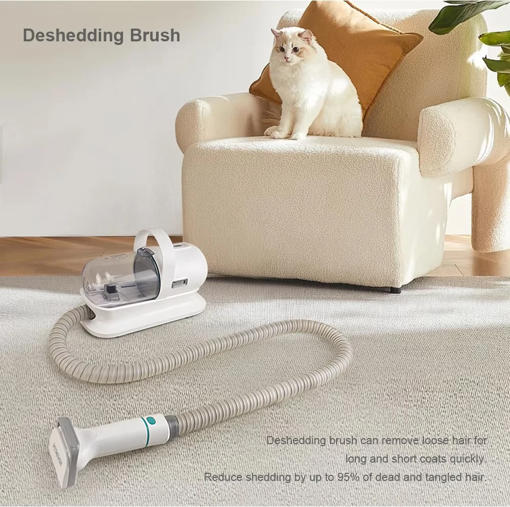 2025 High quality Multi-function Pet Hair Cleaner Vacuum Hair Shaver Brush Pet Cleaner Grooming Kit for Dogs and Cats