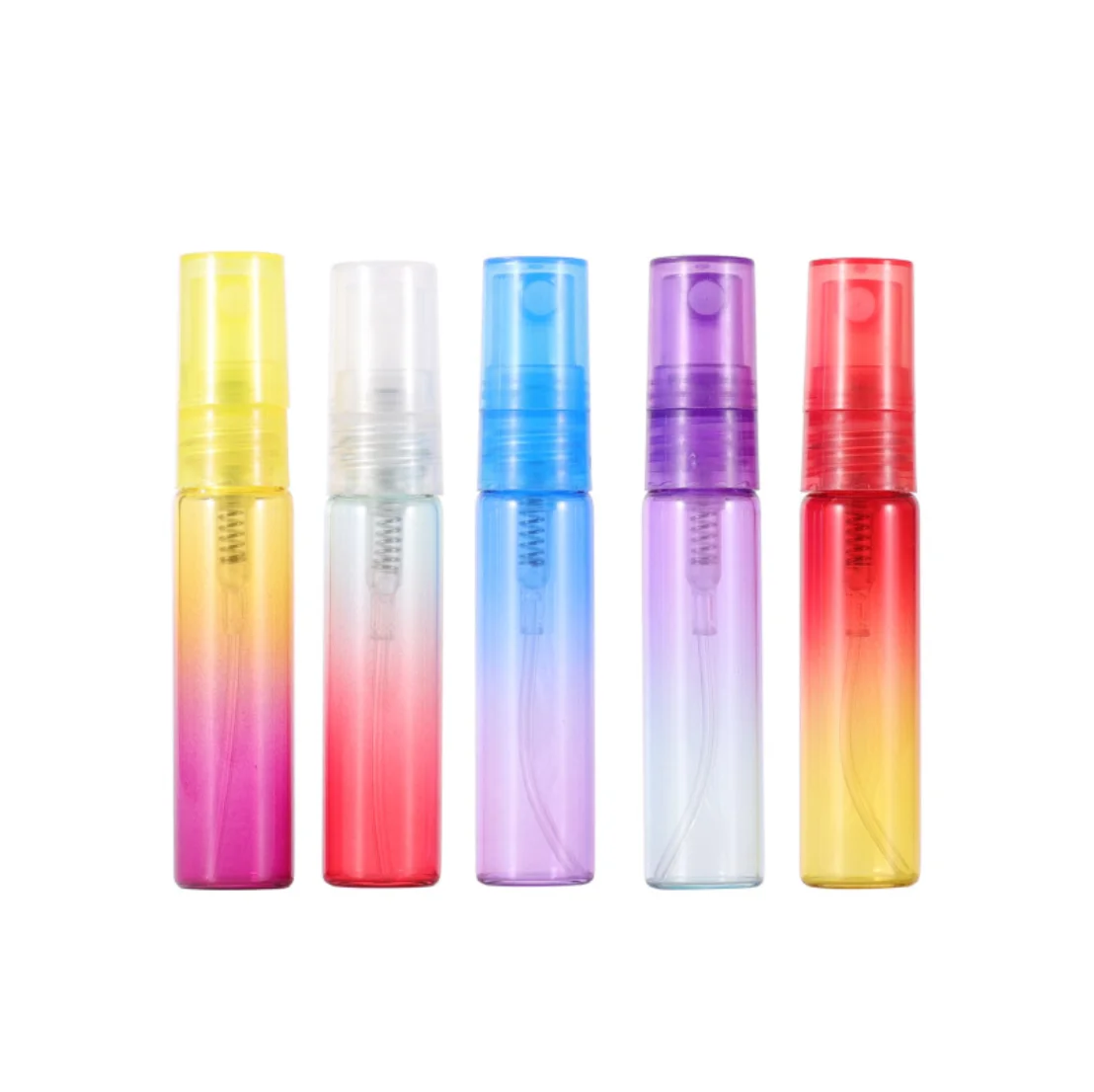 Mini Size 2ml 3ml 5ml 10ml Clear Glass Vial Perfume Spray Atomizer Sample Bottle