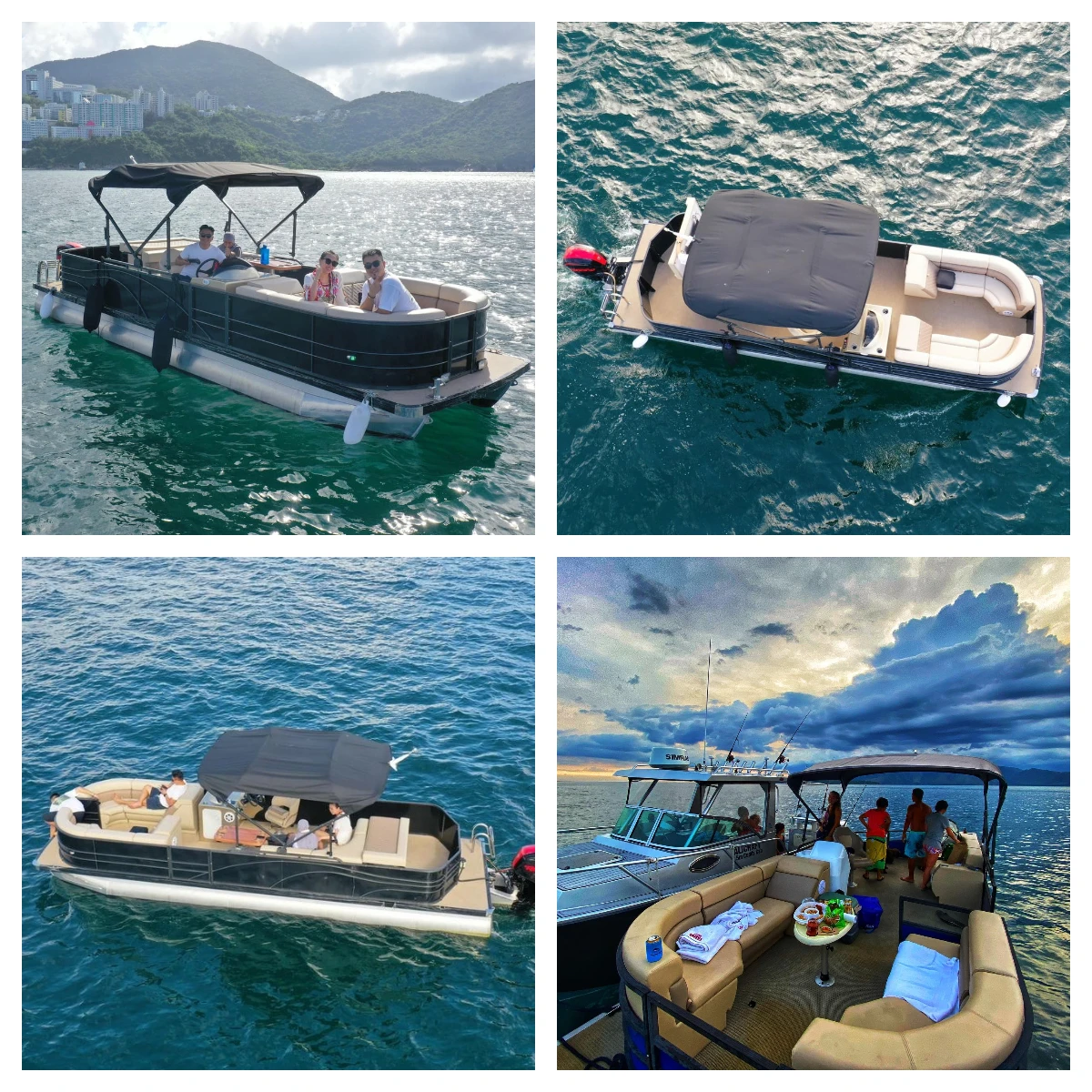 China gospel pontoon boat 6m sport yacht 4.5m centre console aluminium boat with motor