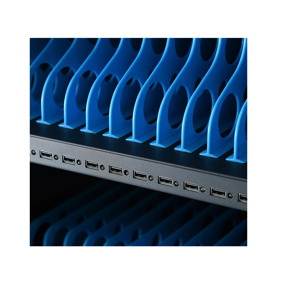 64 Way Metal Door DC Charging Cabinet Tablet Charging Cart With Handle Lock Educational Equipment