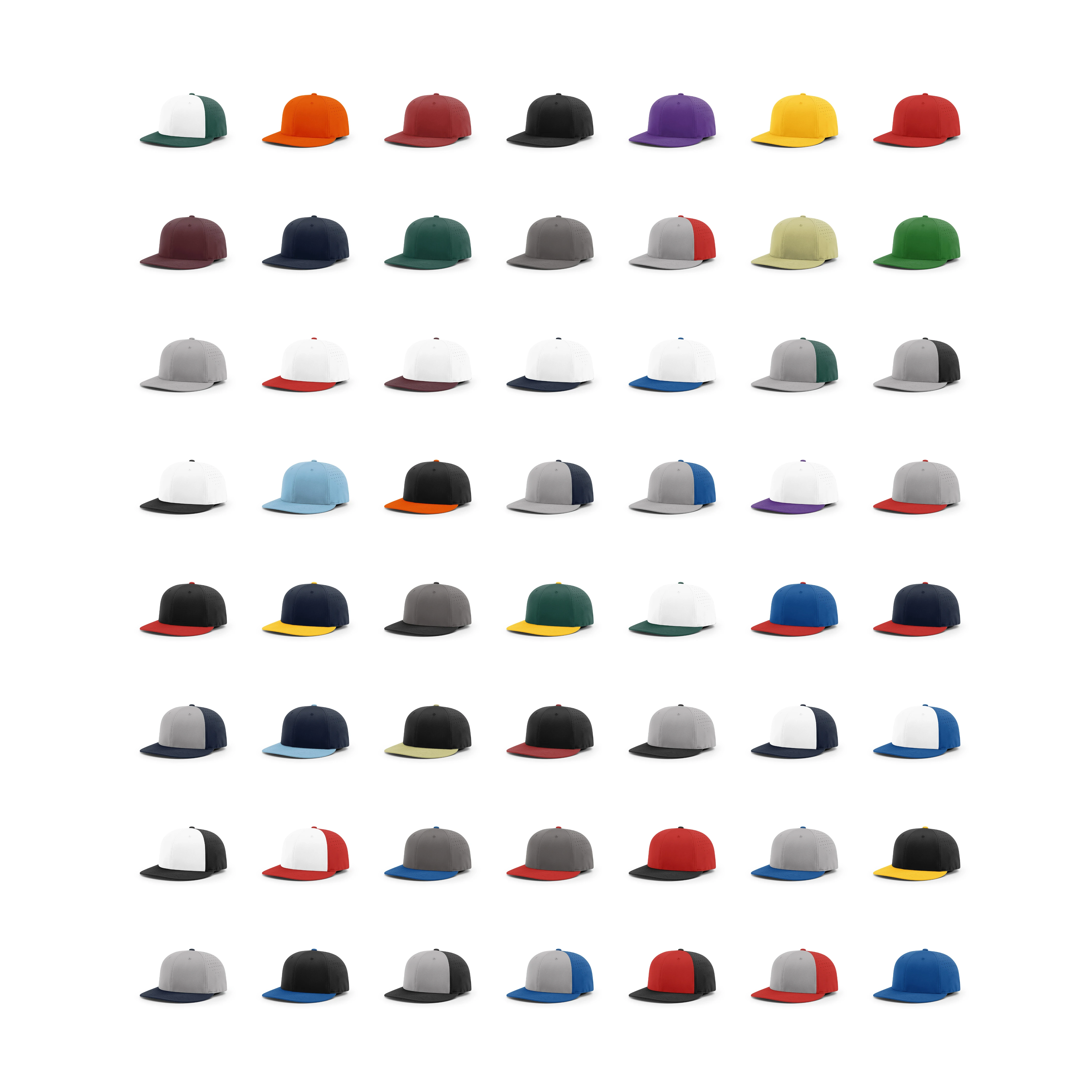 Шапки с 6 плоскими полями