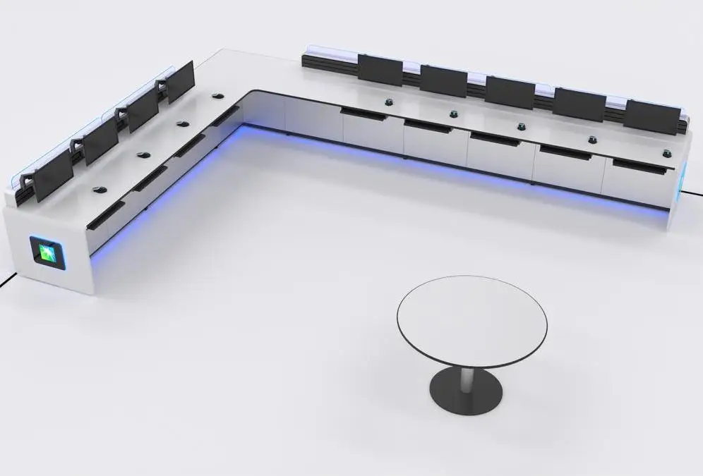 Kesino high quality modular console desk large conference comprehensive information monitoring command center consoles