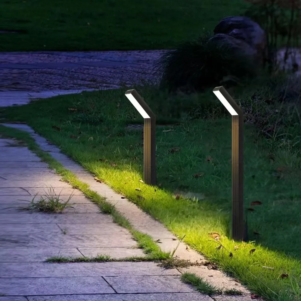 Modern Pathway Yard Landscape Stake Lights Decorative Outdoor Lawn Led Solar Garden Lights