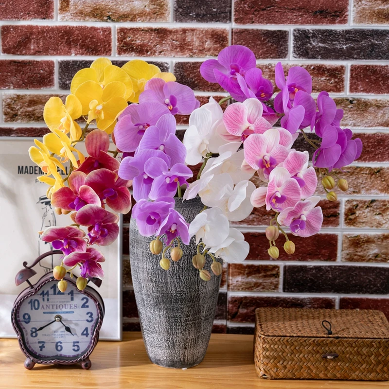 MW18904 Popular Artificial Flower Cream Butterflying Orchid For Decorative Flower