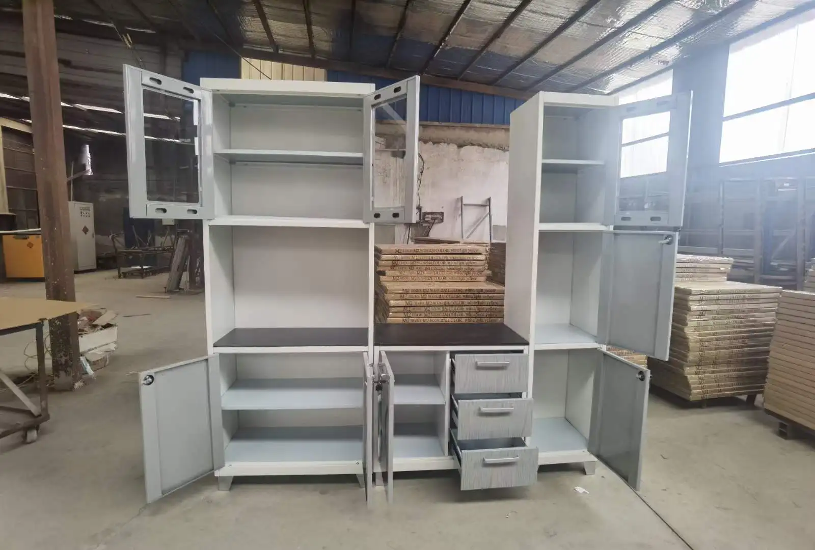 Distribute and Retail Steel Kitchen Cabinets with doors and shelves and drawers | steel kitchen units and cabinets