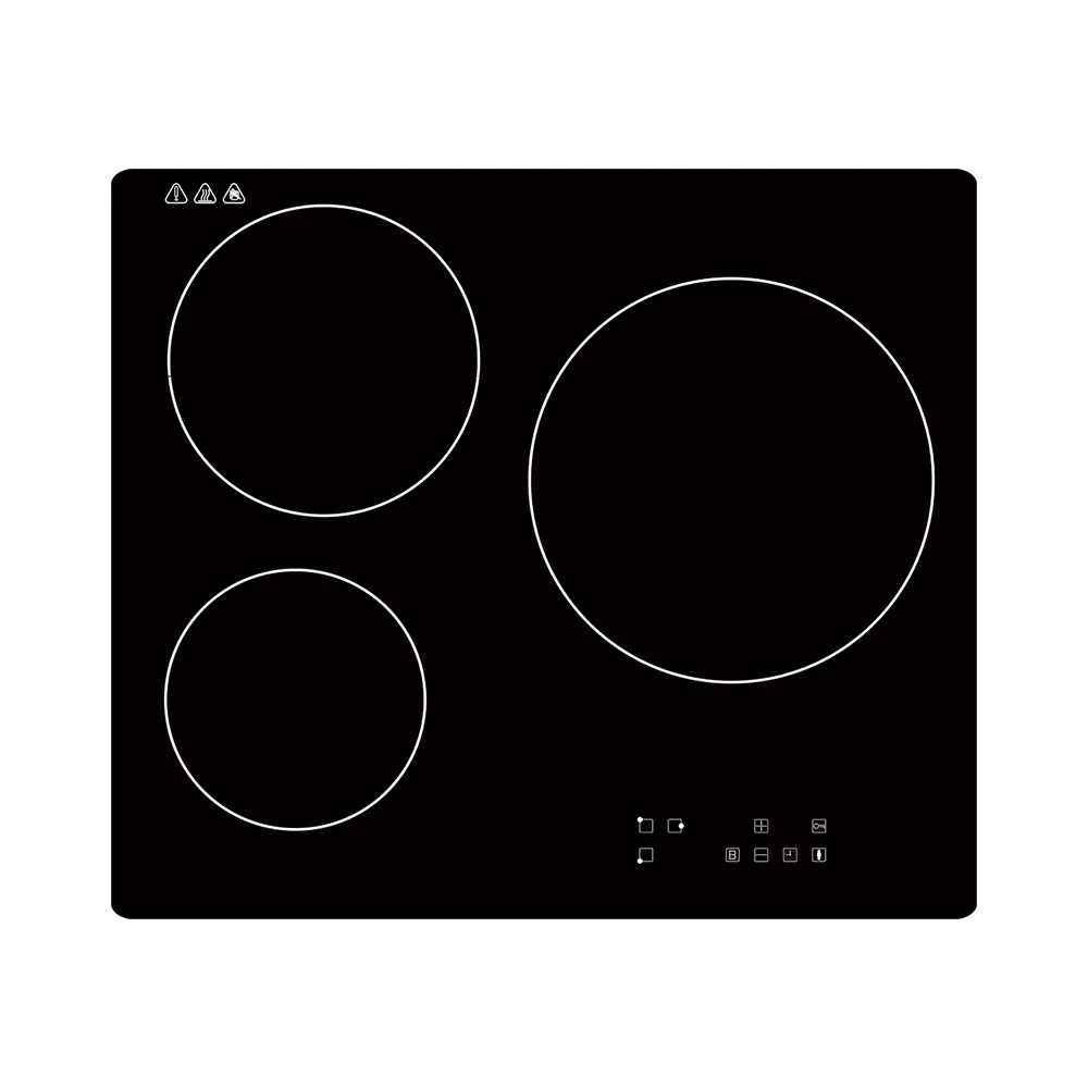 Hot Sale Professional Counter Integrated Built In Three Burner Cooker Electric And Gas Hobs With Skin Touch Control