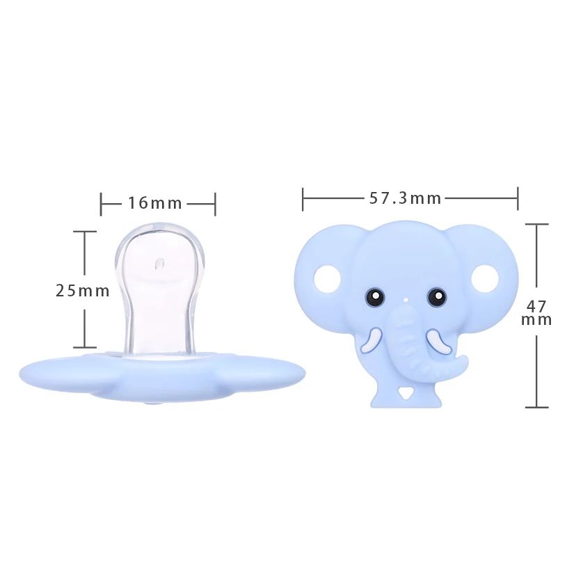Flat Silicone Baby Nipple Soother Pacifier