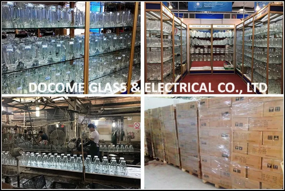 GA-MX-004 1.5L Glass Mixer Bowl OEM Kitchen Glassware for Chopper/Mixer/Food Processor Glass Casserole