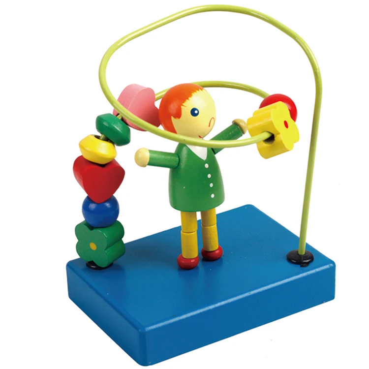 Beads Maze Roller Coaster Activity Cube Toy Professional Design Wooden for Early Educational Children Training