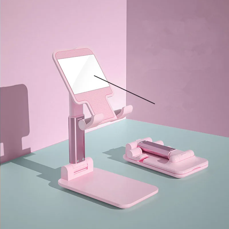 Mobile phone tablet stand Foldable telescopic phone holder