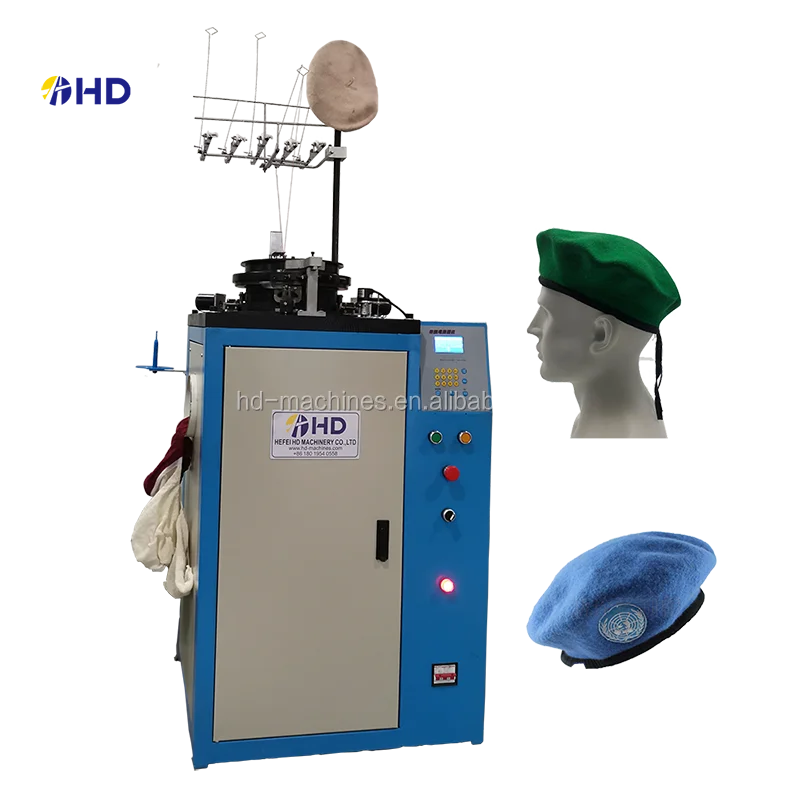 High quality  Wool yarn knit  beret cap  knitting machine  7g