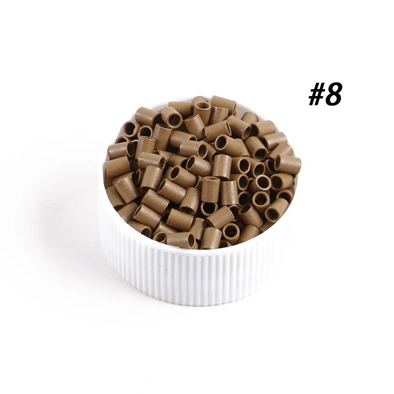 Wholesale Price Flat Copper Beads Tube 3024mm 3225mm 3629mm Mini Locks Straight Copper Micro Ring for I tip Hair Extensions