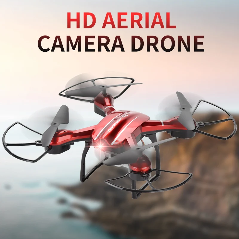 2.4G 360 degree rolling stunt cool flying quadcopter led light fixed height rc remote control drone toy with HD camera