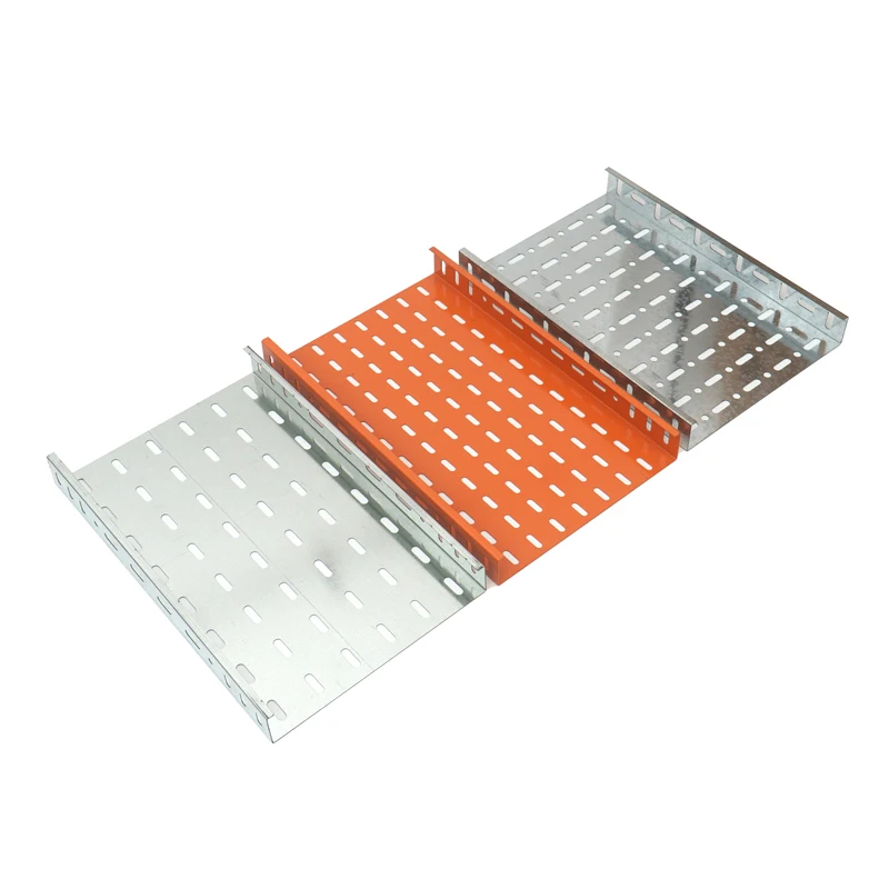 Factory Custom Galvanized Steel Stainless Steel Waterproof Cable Tray Metal Cable Trunking Tray In Different Size