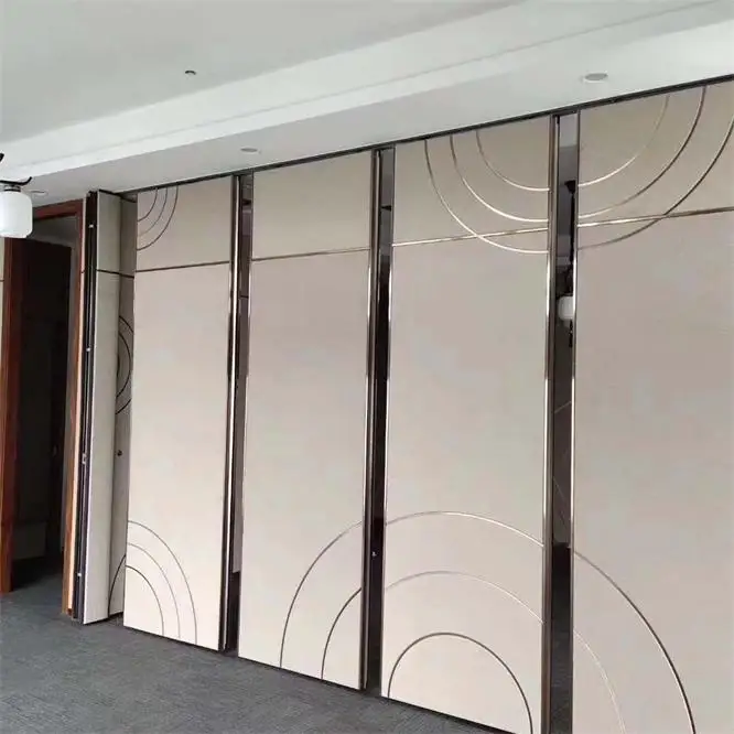 Acoustic Foldable Sliding Wall Operable Partition Door For Boardroom