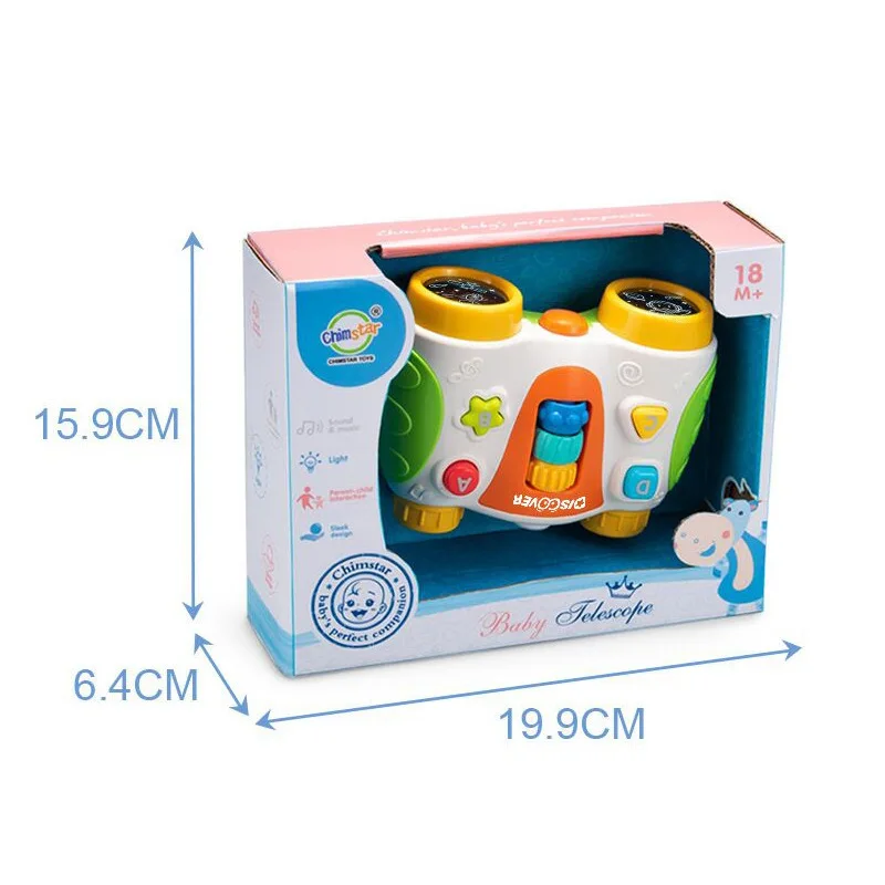 Baby Gripping toys music early education sound and light-up baby telescope projection toys