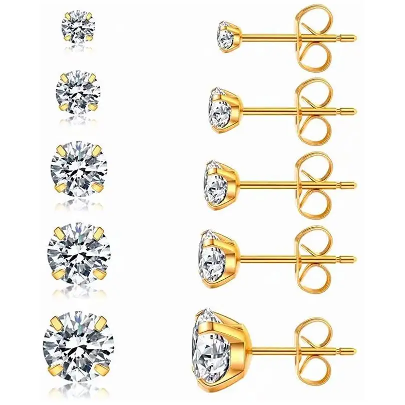 Stainless Steel Alloybrincos Earrings anting anting Black Good Quality With Logo Sterling Brand Tassel Style Quirky Earrings