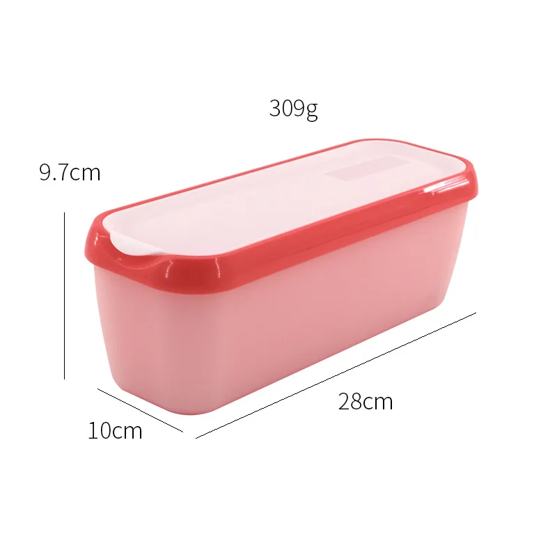 Ice Cream Containers Ice Cream Storage Covered Ice Cream Tub Plastic Customizable Stackable Freezer Storage Container