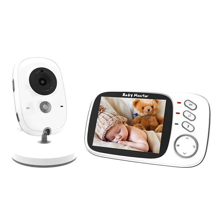
portable monitoring automatic night vision temperature display baby voice intercom monitor 