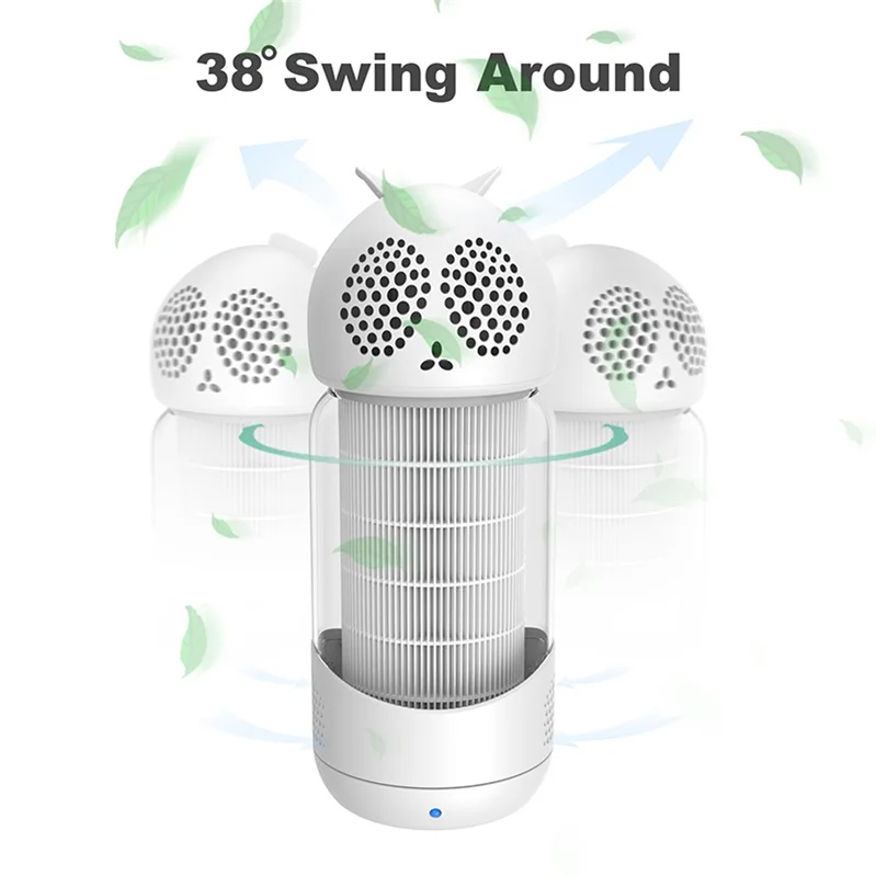 
Unique design portable air freshener remover rabbit h14 hepa negative ion pm2.5 air purifier 