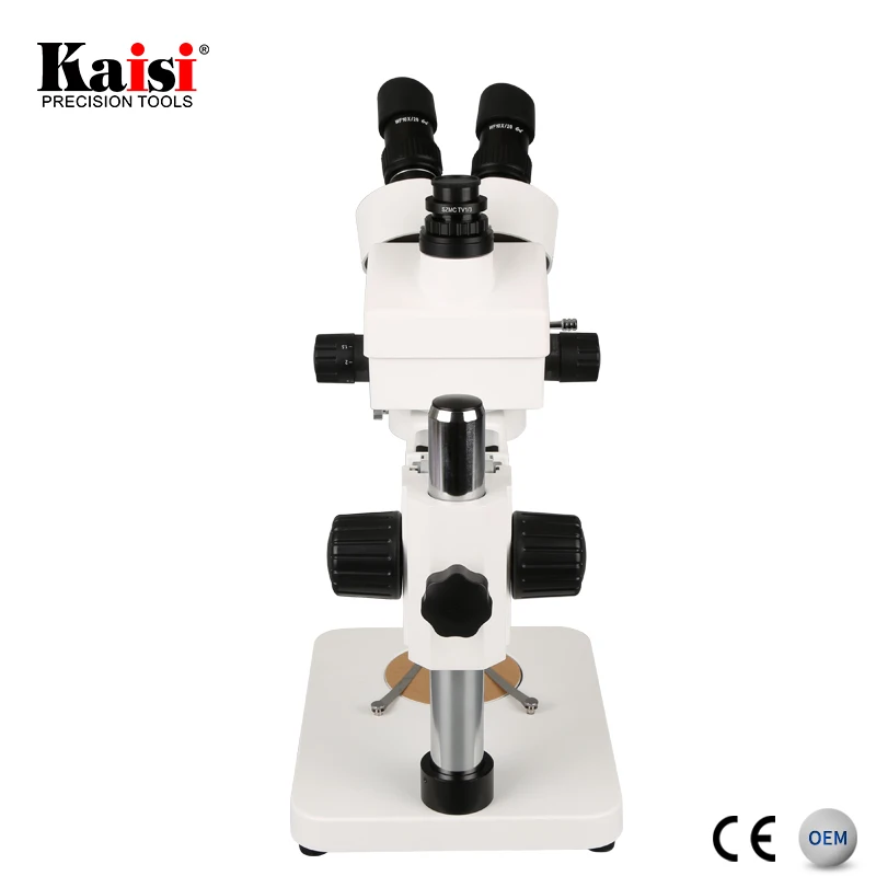  Kaisi 37045 пайки микроскоп 7x-50x зум стерео тринокулярный с камерой