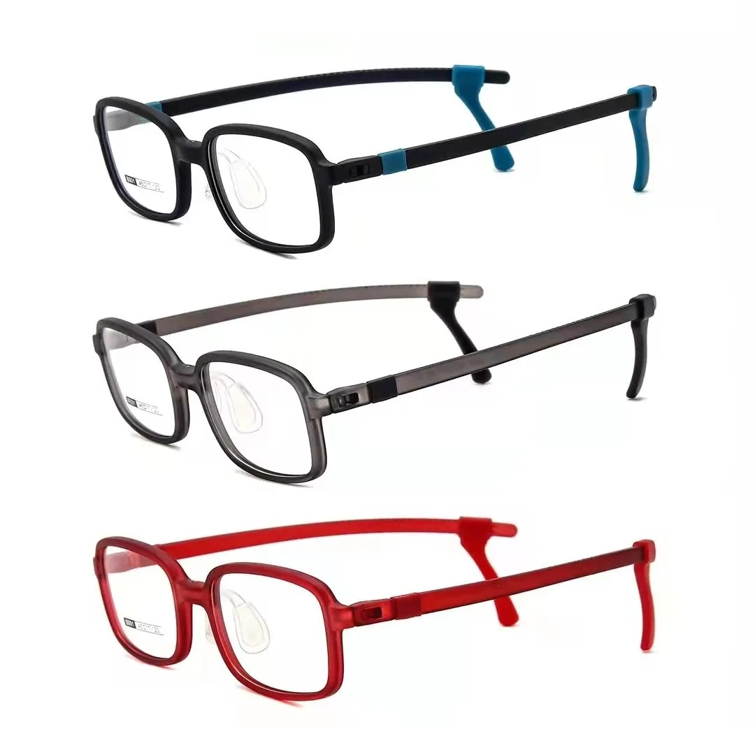 New Design TR90 Fashion Optical Frame No Screw Adjustable Sillicon Ear Hook Kids Teenagers Myopia Glasses Frame