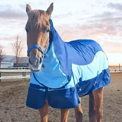Horshi 900D+ 400G inside  Winter Waterproof Horse Blanket Stable Blanket Winter Horse Rug with cotton lined inside
