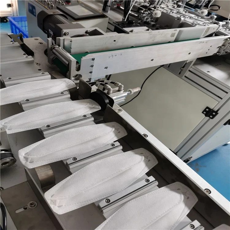 Full Automatic Disposable Folding Surgical KF94 Fish Type Face Mask Making Machine