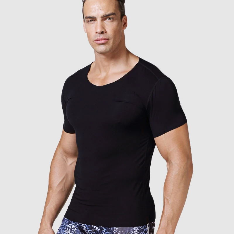 
Seamless V Neck Ultra Thin Modal Cotton Blend Undershirt for Men 