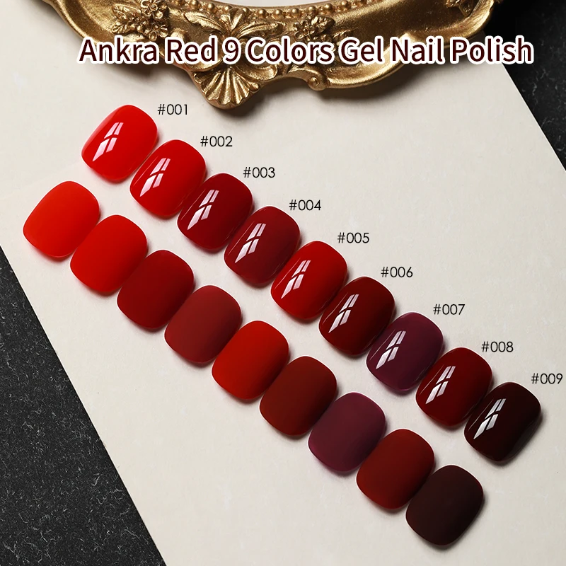 Custom 9 Colors 12ml Dark Cherry Gels Polish Wine Red Color Gel Polish