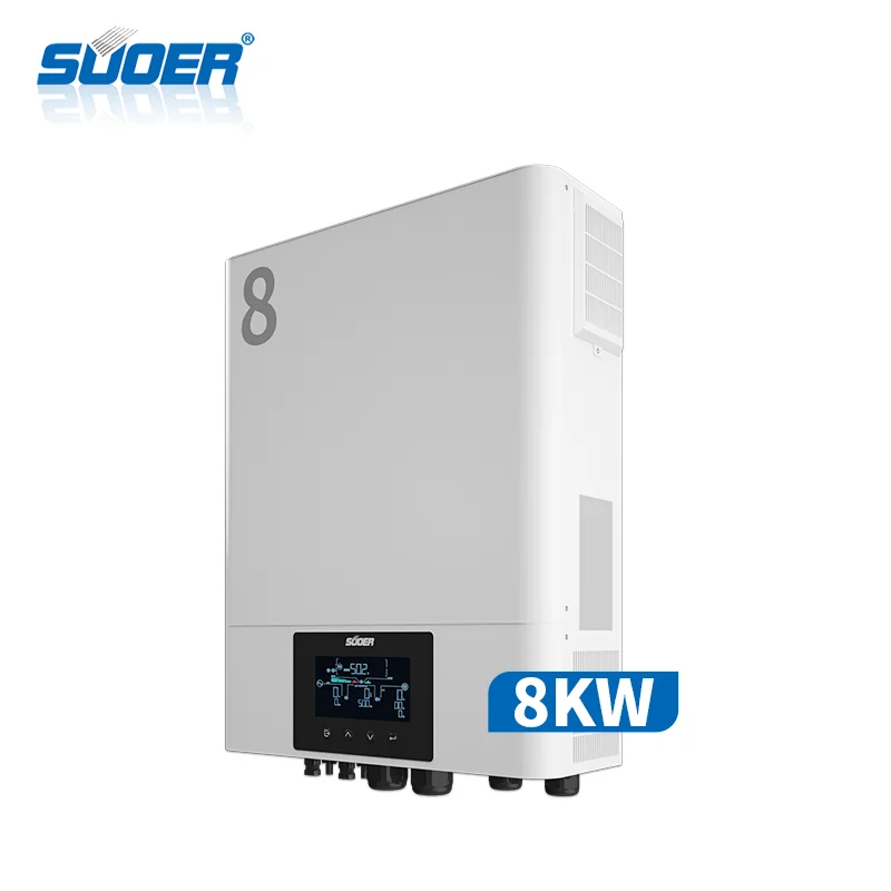 New smart 48V 8000w pure sine wave 8kw hybrid solar inverter for german market