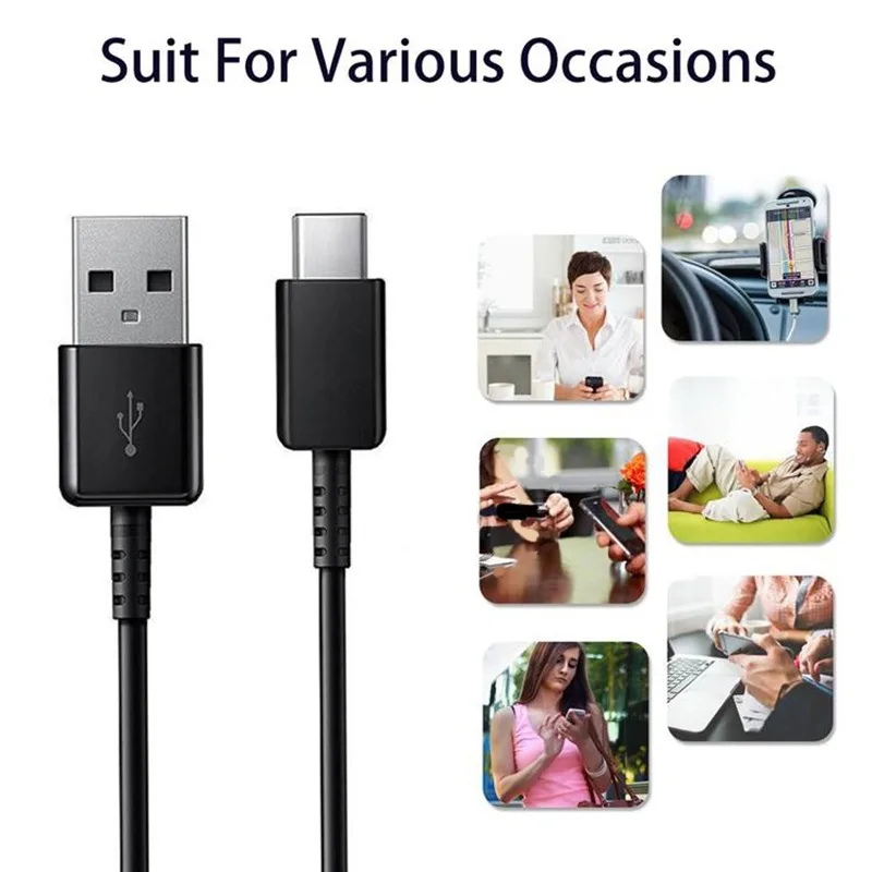 OEM Note 10 S10 USB Type C Cable 1.2M 2A FAST Charger Cable for Samsung Galaxy Note 10 S10 S10E S10P EP-DG970BBE