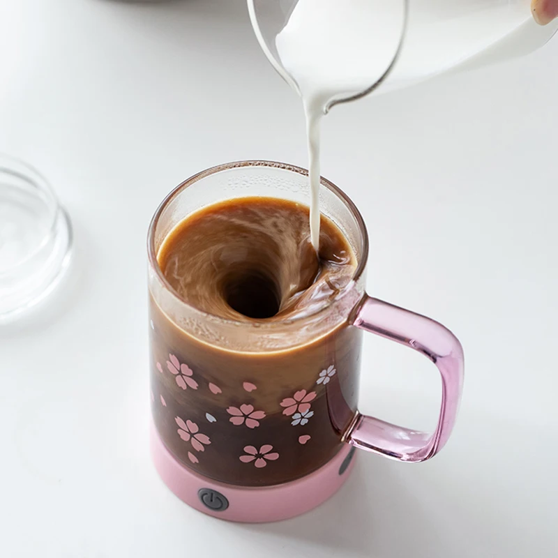 2023 Creative Hot Selling 360ML Stirring Mug USB Smart Mixer Electric Lazy Automatic Coffee Cup Tea Milk Cup