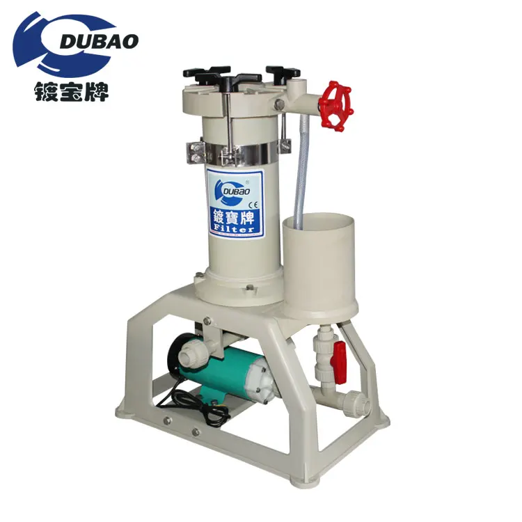 Jinshuo PP PVC PVDF Chemical Electroplating Filter Machine For Plating