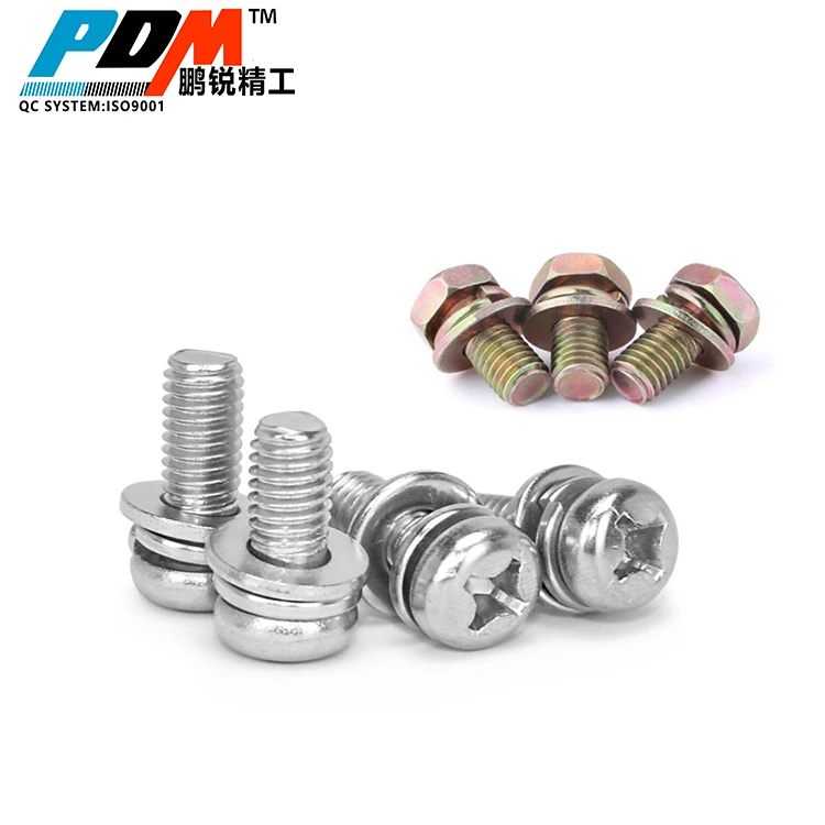 External Tooth Washer RS PRO  Zinc Plated Steel Pan Head Sems Screw