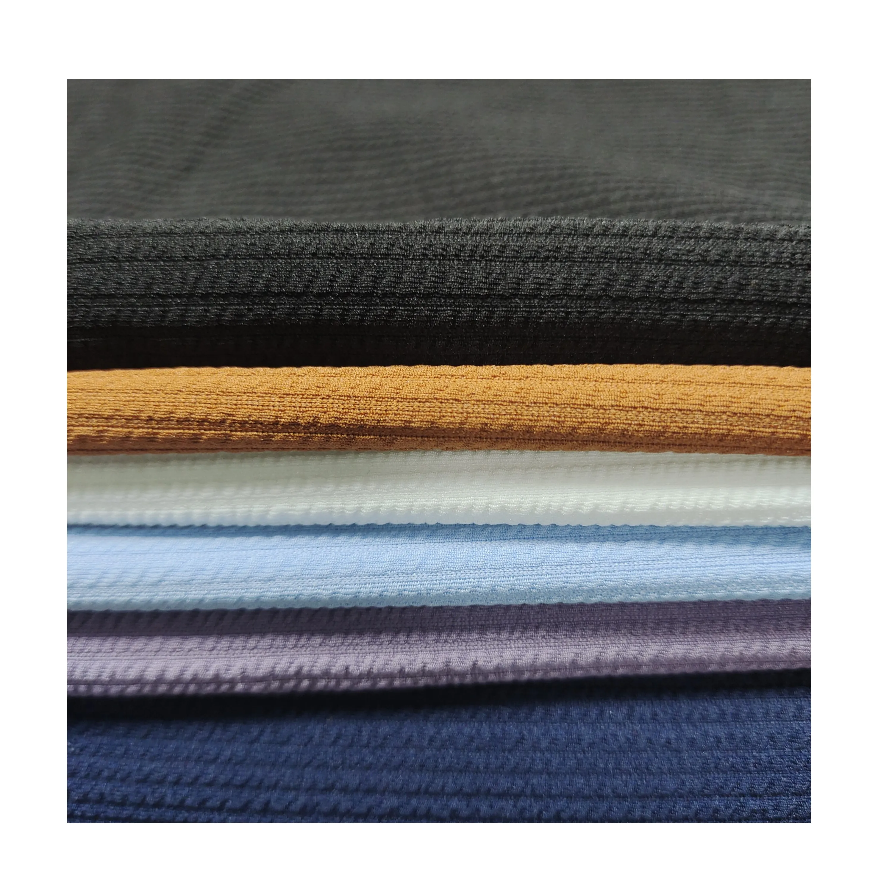 93% polyester 7% spandex 4 way stretch jacquard jersey thermal sweater fabric