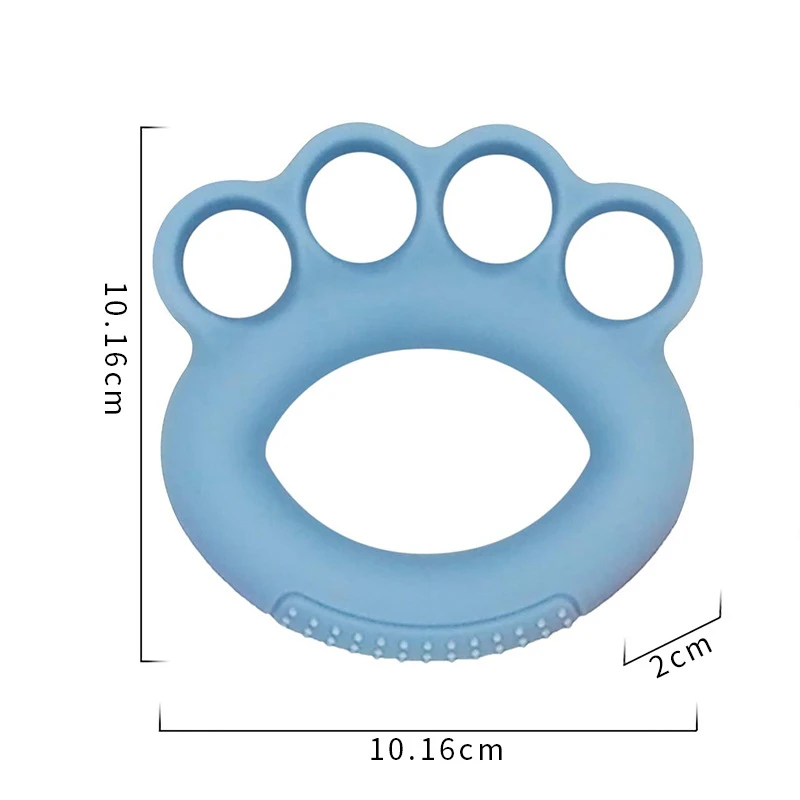 
Safe Wolf Fitness Equipment Silicone Olive-Shaped Grip Circle Fingers Cute Depart Hand Grip 