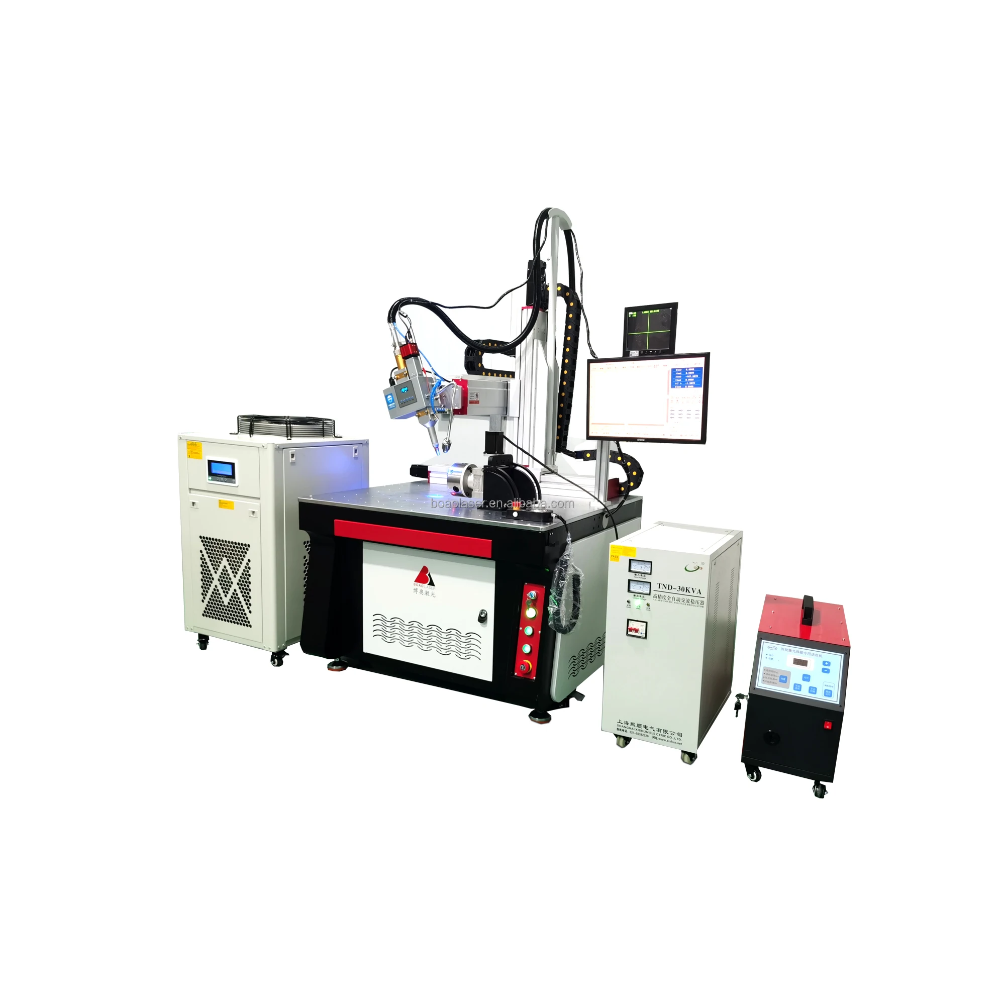 BOAO laser welders 1500W 2000W 3000W metal carbon steel aluminum battery 5 Axis automatic CW fiber laser welding machine price