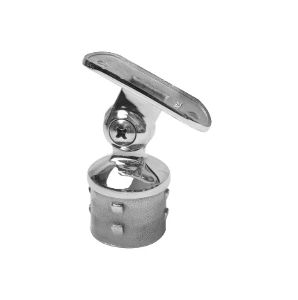 Easy To Install Adjustable Movable Head Stainless Steel Stair Handrail Column Fixed Support Frame Pipe Bracket Post Drilling