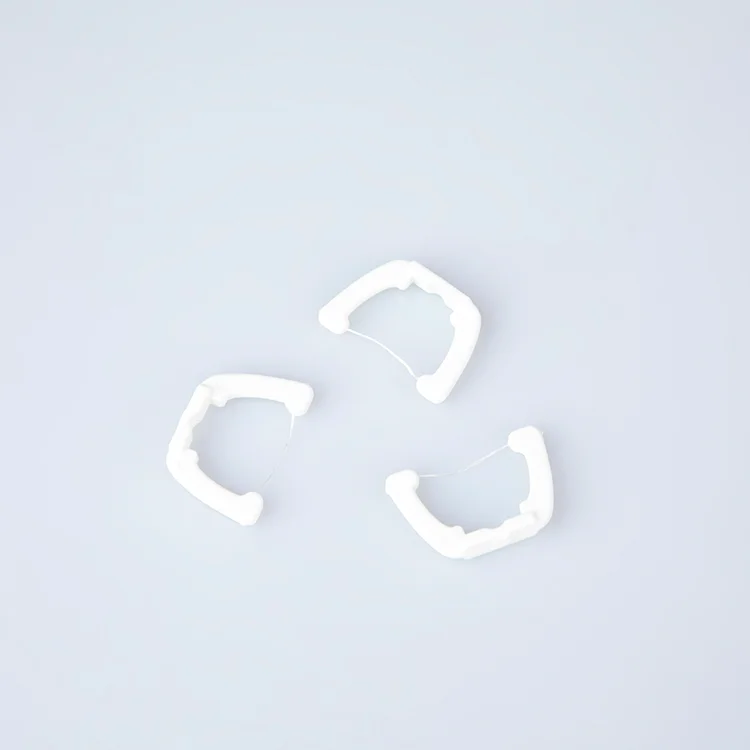 OEM Brand long handle dental floss toothpick  Y shape holder dental flosser pick dental floss holder with refillable heads