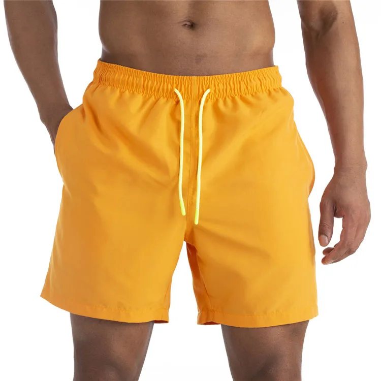 High Quality Men Summer Beach Shorts Water Proof Double Layer Mesh Plus Size Nylon Swim Shorts Men