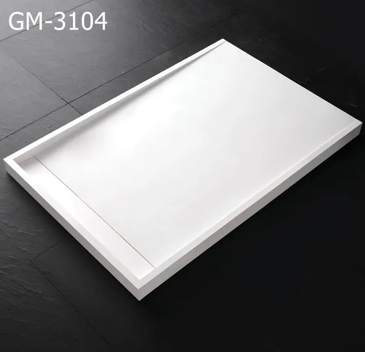 Shower Room Shower Tray Artificial Stone Tray for Shower  Bathroom Floor Color Square Solid Surface Material
