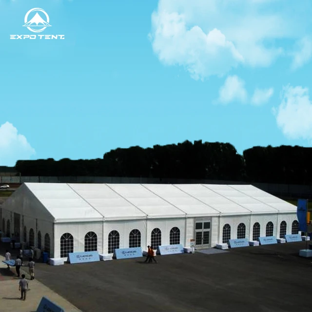 China Factory Exhibition Tent Luxury Big Large Marquee Event Tent Outdoor White Wedding Tent For 100 200 500 People Seats