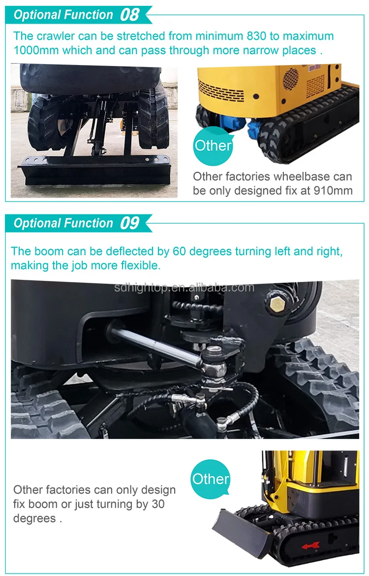 construction machine 0.8ton 1ton small type Chinese mini excavator price