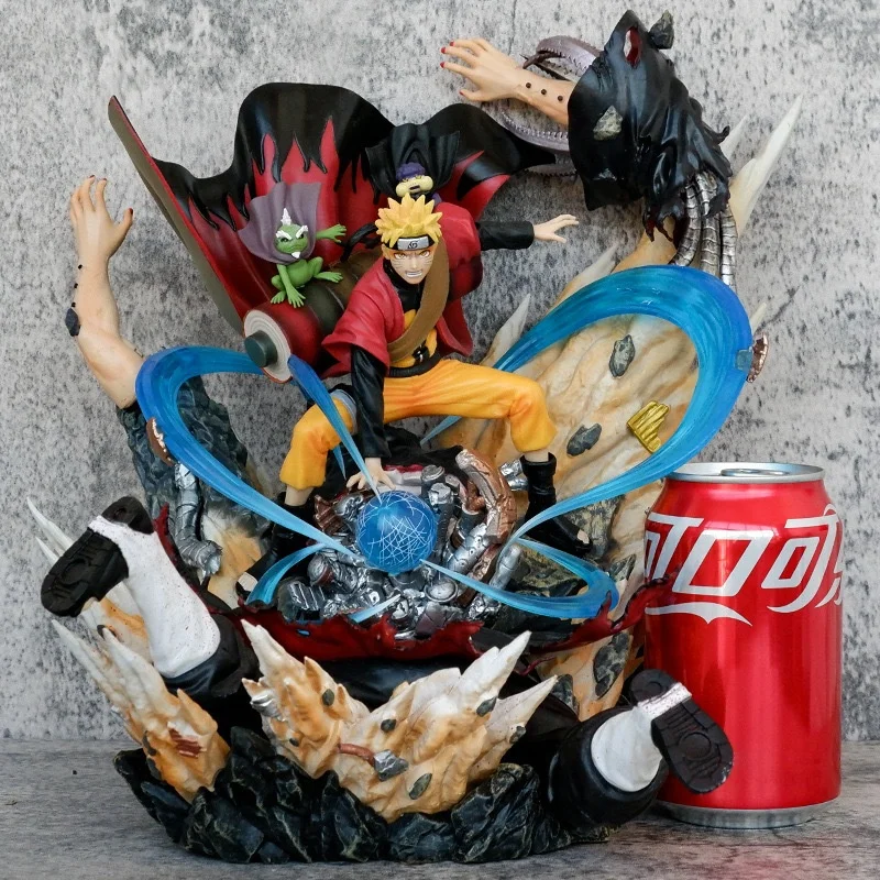 27.5cm Anime Narutos Luminous Action Figures Narutos Itachi Sasuke PVC Action Figure Collection Toy