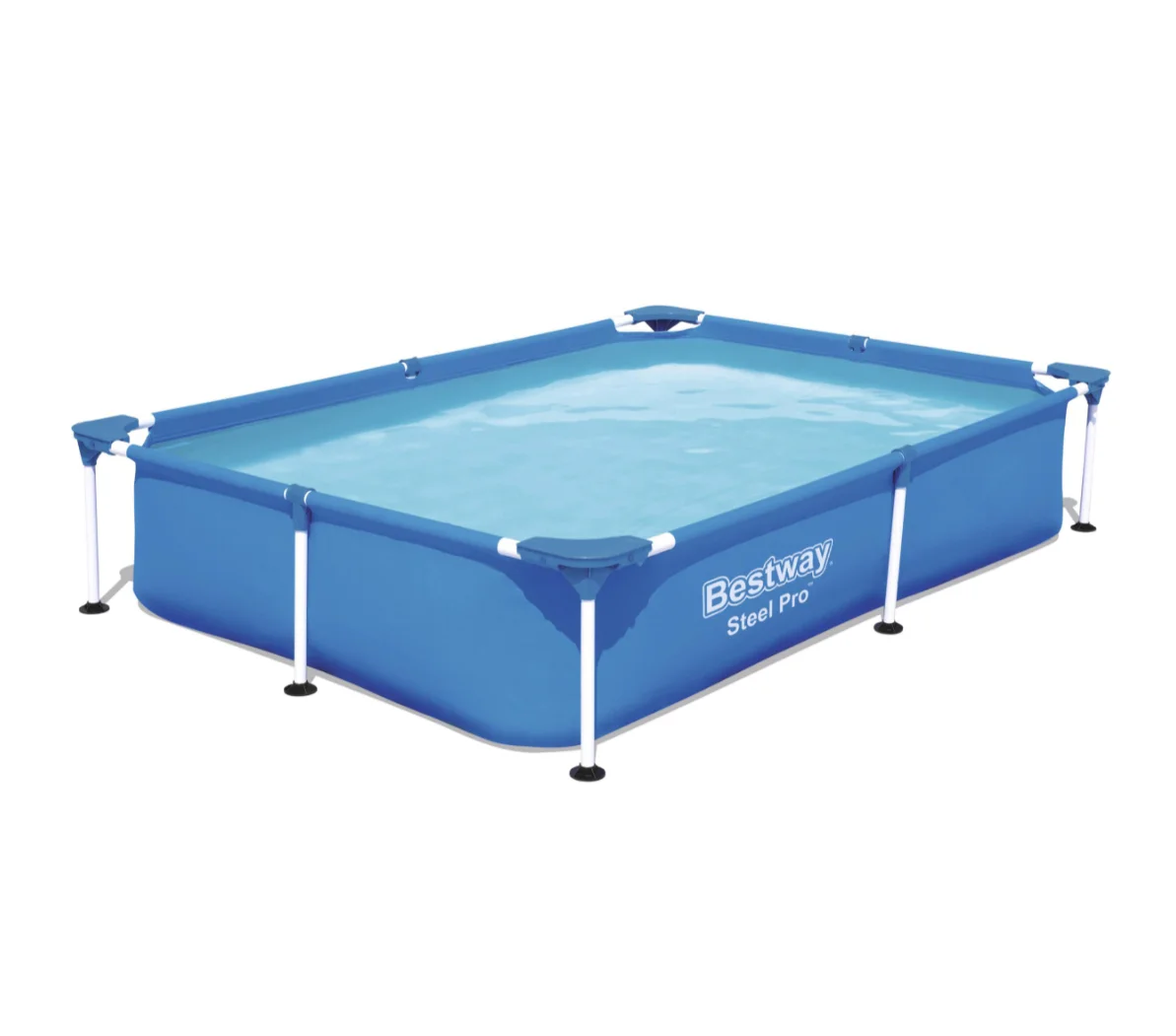 Steel Pro Pools Rectangular No-Tool Setup 3-Ply Liner Durable And Puncture-Resistant With Corrosion Resistant Steel Frame Pool